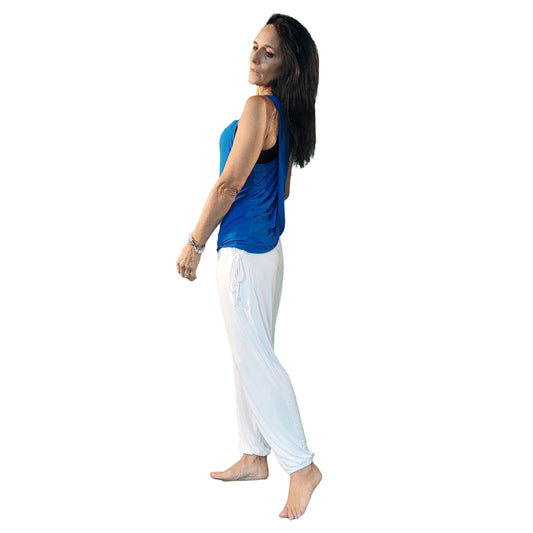 White Eco-Friendly Modal/Bamboo YOGAZ-Signature Pocket in Pocket Design - YOGAZ