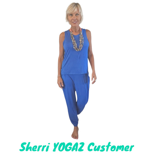 Royal Blue Modal/Bamboo YOGAZ-Signature Pocket in Pocket Design - YOGAZ