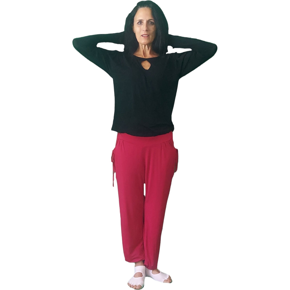 Eco-Friendly Modal/Bamboo Hot-Pink YOGAZ-Signature Pocket in Pocket design - YOGAZ