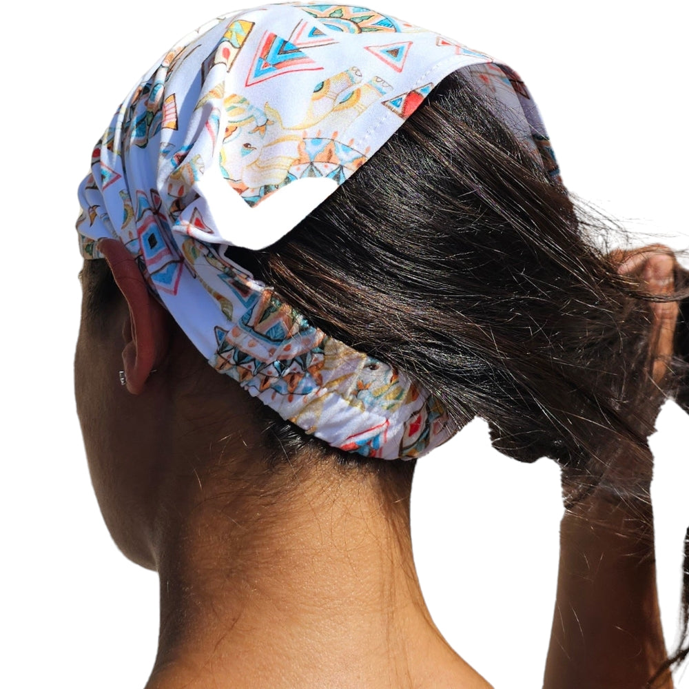 Bunty Elephant Print Headband - Vibrant and Versatile Hair Accessory - YOGAZ