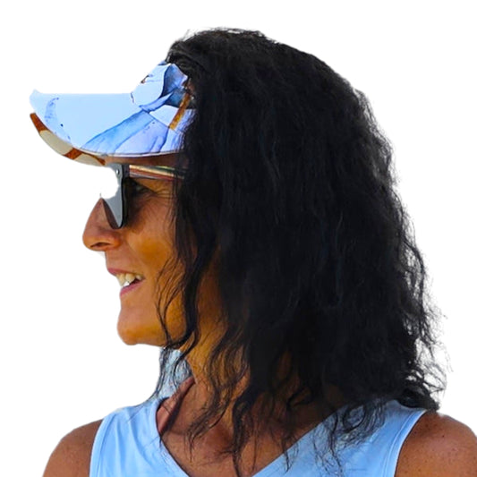 Sea Lion Ocean Life Nautical Skort Matching Sun Visor Adjustable Size Hat - YOGAZ