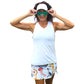 YOGAZ Nautical Skort Ocean Life Print with matching sun visor available Sizes Extra Extra Small to XXL - YOGAZ