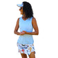 YOGAZ Nautical Skort Ocean Life Print with matching sun visor available Sizes Extra Extra Small to XXL - YOGAZ