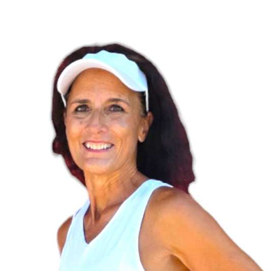 White Bamboo Matching Sun Visor - YOGAZ