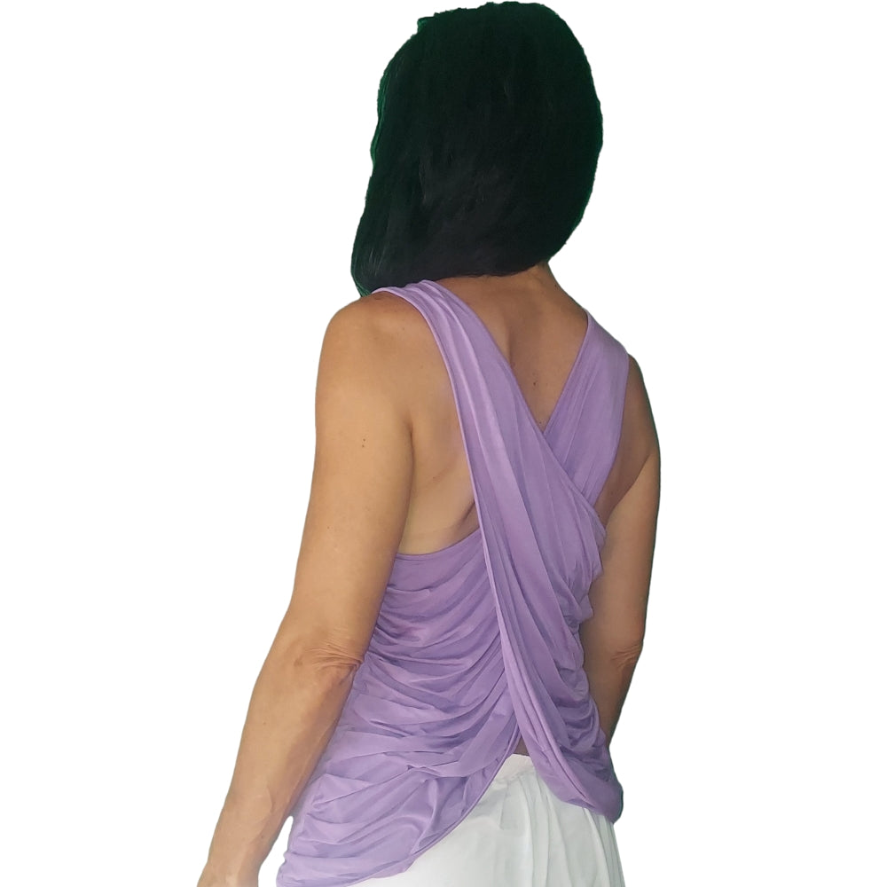 YOGAZ Eco-Friendly Lavender Bamboo BOW Tank Top - YOGAZ