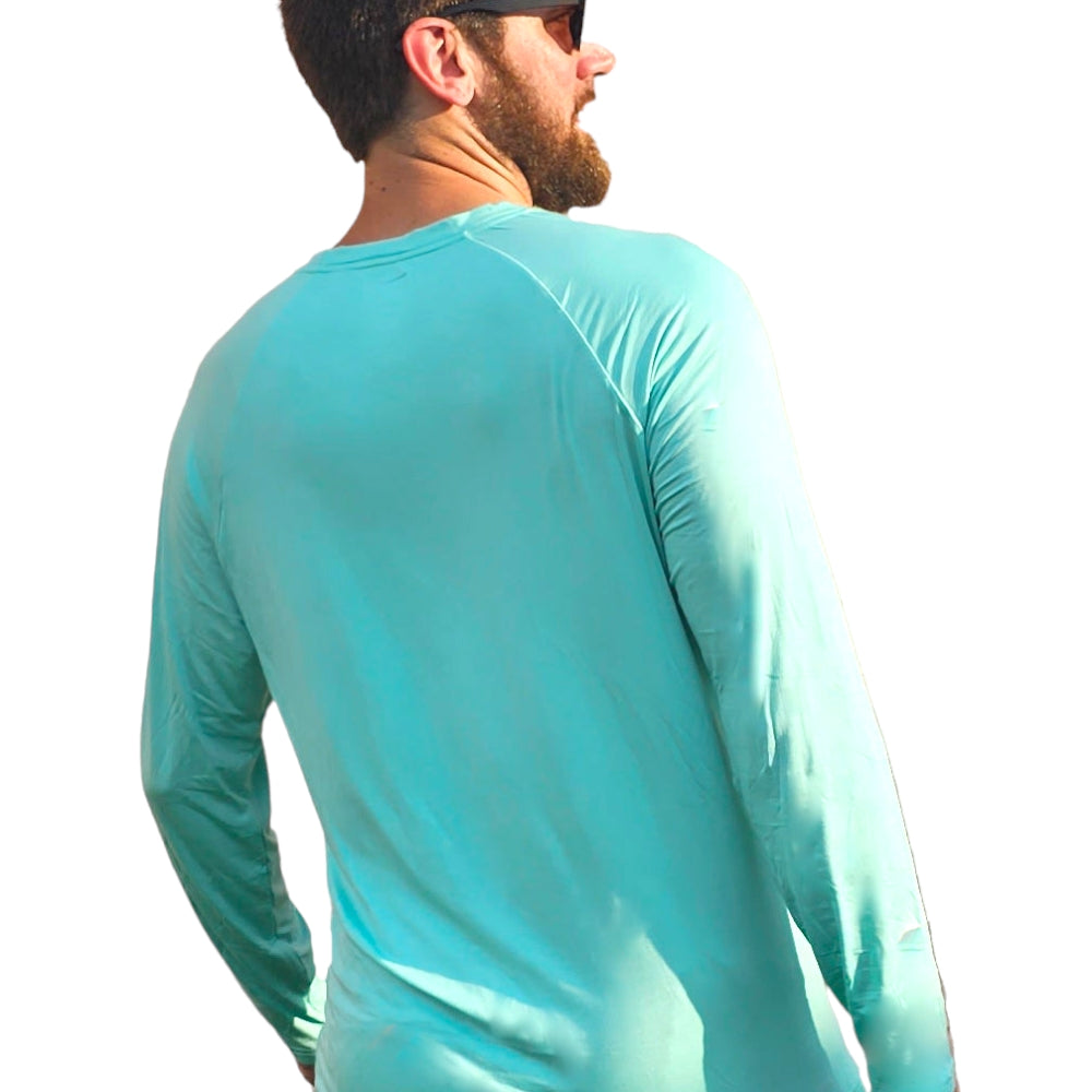 Bamboo UV Protectant Aqua Long Sleeve Shirt - Soft, Breathable, and UV-Resistant - YOGAZ