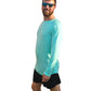 Bamboo UV Protectant Aqua Long Sleeve Shirt - Soft, Breathable, and UV-Resistant - YOGAZ