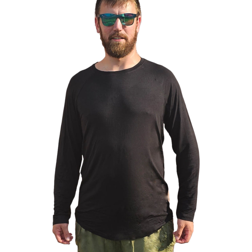 Bamboo UV Protectant Long Sleeve Shirt - Moisture-Wicking, Antibacterial, & UV Shield - YOGAZ