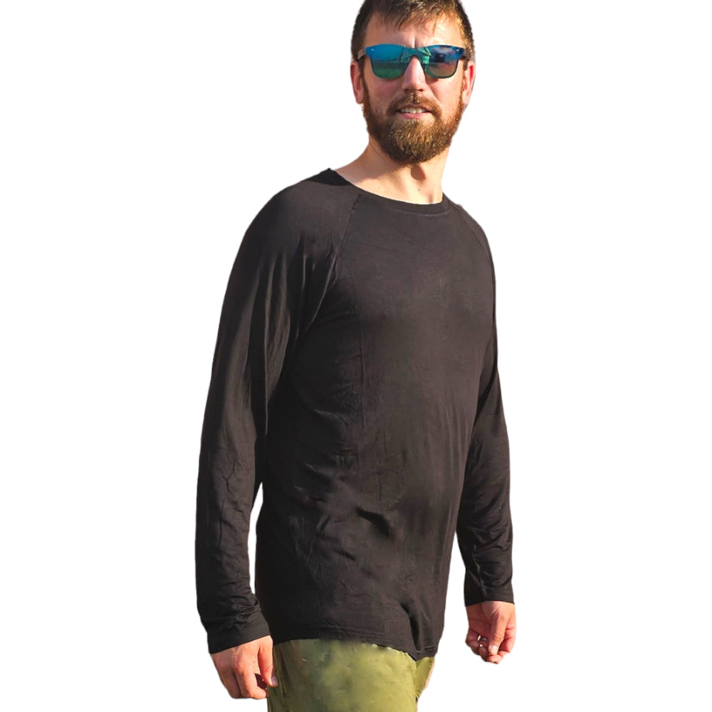 Bamboo UV Protectant Long Sleeve Shirt - Moisture-Wicking, Antibacterial, & UV Shield - YOGAZ