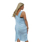 Yogaz New Eco Friendly Bamboo Light Blue Swimsuit Cover-Sun Dress is called "Wave". It's super cute, elegant and so comfortable. - YOGAZ