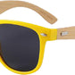 Yogaz Yellow Rimmed Bamboo Sunglasses - YOGAZ